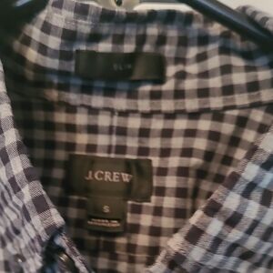Men's Black and Grey Checkered Shirt